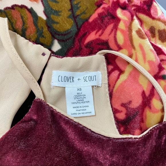 Clover + Scout Velvet Rose Top Size XS - Picture 5 of 8